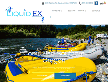 Tablet Screenshot of liquidexpeditionsrafting.com